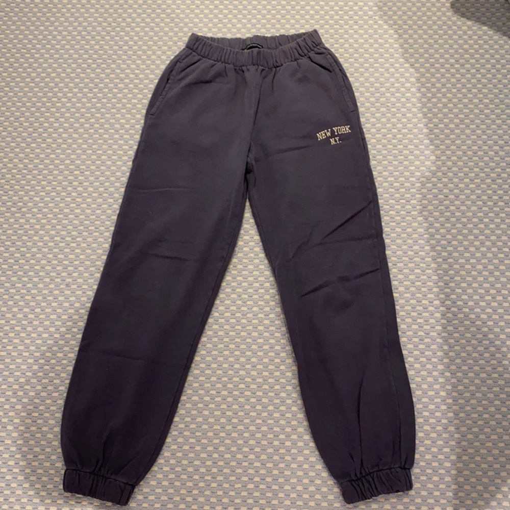 RARE Brandy Melville Embroidered Sweatpants